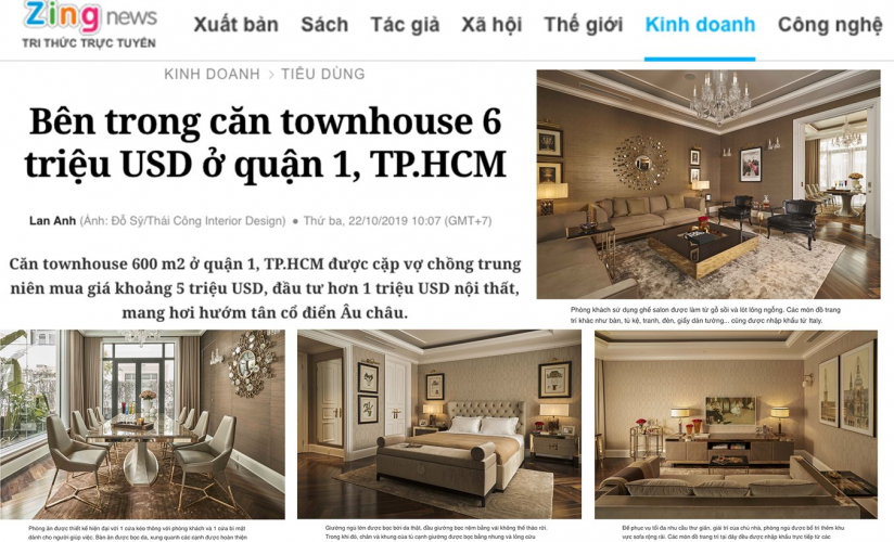 Bên trong căn townhouse 6 triệu USD ở quận 1, TP.HCM